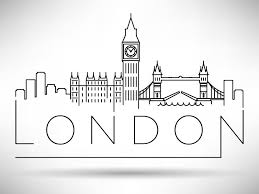 London Calling City Skyline Silhouette London Drawing Travel Drawing