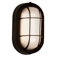 Project Source 4 13 In H Black Led Outdoor Wall Light Energy Star In The Outdoor Wall Lights Department At Lowes Com