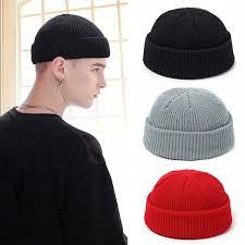 Beanie Knitted Hats For Women Black Beanie Hat Winter Men S Hats Women Beanies For Ladies Skullcap Solid Cap Knitted Thick Hat Women S Skullies Beanies Aliexpress