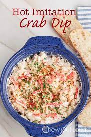 Hot Imitation Crab Dip Chew Out Loud Recipe Friendsgiving Recipes Appetizers Recipes Appetizer Recipes