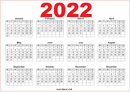 In the monthly calendar 2022, you can track all the necessary tasks and events for a specific month. Uk Calendar 2022 Printable Red And White Printable Calendars 2022