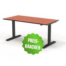 Mit einem höhenverstellbaren schreibtisch sind sie hierbei besonders flexibel. Hohenverstellbarer Schreibtisch Eup 2 Rechteck Hohe 70 120 Cm Buromobel Experte
