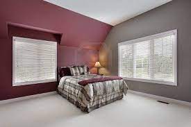Gray and burgundy bedroom ideas. Love Having The Accent Pink Wall With The Gray Walls Maroon Living Room Burgundy Bedroom Maroon Room