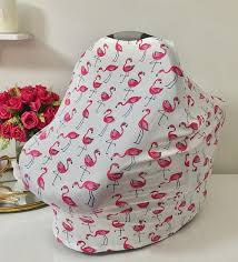 pink flamingo stretchy cover canopy baby privacy car seat knit super soft car seat cover nursing covers c baby canopy infant car seat cover baby car seats