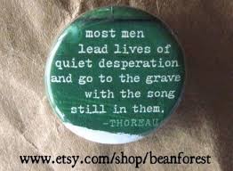 Quiet Desperation Thoreau By Beanforest On Etsy