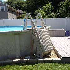 Exterior Excellent Above Ground Pool Steps With Lights From Above Ground Pool Steps Fo Above Ground Pool Steps Swimming Pool Ladders Above Ground Pool Ladders