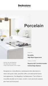 Measure 2 inches from the front edge of the countertop and make a mark. 16 Porcelain Countertops Ideas Porcelain Countertops Countertops Kitchen Countertops