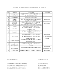 Antara agenda mesyuarat tersebut ialah : Doc Documents Tips Takwim Aktiviti Panitia Pendidikan Islam Asm8dar Darwis Academia Edu
