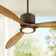 The style of the outdoor ceiling fan you choose must blend with the scheme of your porch, deck or patio. 56 Casa Vieja Modern Tropical Indoor Outdoor Ceiling Fan With Light Led Remote Oil Rubbed Bronze Koa Damp Rated For Patio Porch Walmart Com Walmart Com