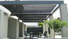 Shade screen for pergola