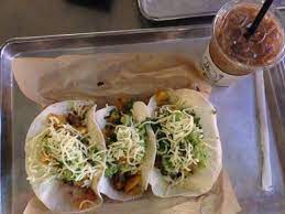 Seafood restaurant in hilton head island. Fish Tacos And Iced Coconut Coffee Picture Of Java Burrito Company Hilton Head Tripadvisor