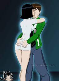 1boy 1girls asian ass grab ben 10 ben 10 alien force ben tennyson  dress duo emma-erotic female interracial julie yamamoto light-skinned  female light-skinned male light skin male mini dress
