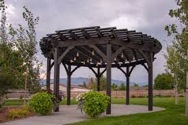 Curved Inverted Radius Style Shade Shelters Western Timber Frame