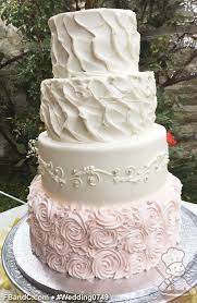 Design W 0749 Butter Cream Wedding Cake 12 10 8 6 Serves 120 Butter Cream Texture Blush Wedding Cake Roses Pink Wedding Cake Wedding Cake Servings
