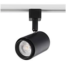 Black Led Track Head Cylinder Light For Juno Track Systems 2700k 875lm Tr1011j Bk Destination Lighting