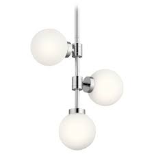 Mid Century Modern Pendant Light Chrome Aura By Kichler Lighting 44095ch Destination Lighting