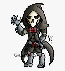 Chibi Reaper Overwatch Drawing Free Transparent Clipart Clipartkey The next step on the cartoon drawing lesson how to draw a grim reaper step. chibi reaper overwatch drawing free