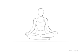 Yoga Sketch Yoga Drawing Line Art Drawings Yoga Art
