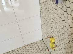 Learn tile ideas for small bathrooms, plus facts about ceramic, porcelain tip: Help Off White Hex Floor Tiles Clash With White Wall Tiles Plumbing Houzz Uk