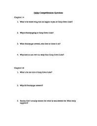 Have fun making trivia questions about swimming and swimmers. Holes Comprehension Questions Comprehension Questions Comprehension Book Study