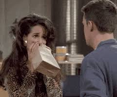 Breathe slowly into a paper bag or cupped hands. Hyperventilating Season 3 Gif By Friends Find Share On Giphy