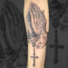 Praying hands and christian cross. 101 Amazing Praying Hands Tattoo Ideas You Will Love Outsons Men S Fashion Tips And Style Guide For 2020