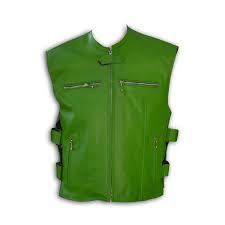 Leather breastplates, cuirasses, and harnesses are located under our leather body armor. Men S Green Leather Armor Motorcycle Biker Protector Vest Lll 245 Buy Online In Grenada At Grenada Desertcart Com Productid 222885733