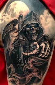 The reaper resembles a fallen angel and confuses the viewer. 110 Unique Grim Reaper Tattoos You Ll Need To See Tattoo Me Now