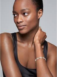 14K Rose Gold-Plated Sterling Silver Pavé Curb Link Bracelet