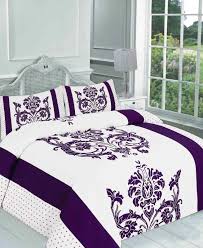 Darcy Printed Purple Duvet Quilt Cover Set Linens Range Luxury Duvet Covers Duvet Cover Sets Bed Linens Luxury