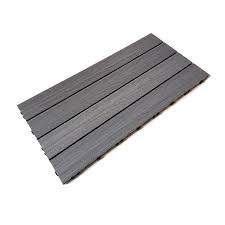Composed primarily of wood fibers and composite decking also comes in a variety of colors and textures that mimic the appearance and even the feel, to some degree, of real wood. Ultra Guard Composite Deck Tile 600mm Castlewood Decking