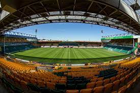 The stadium is located toward the east of the city, near norwich railway station and the river wensum. Official Licensed Football Entertainment Wall Stickers Norwich City Football Club Carrow Road Full Wall Mural The Beautiful Game