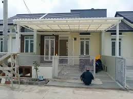 Kanopi Carport Teras Rumah Minimalis Atap Galvalum Yogyakarta Konstruksi Dan Taman 804400556
