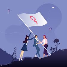 150x100cm) bei uns auf lager. Frauenpower Und Feminismuskonzept Gruppe Von Frauen Die Zusammenstehen Und Die Flagge Mit Einem Venuszeichen Schwenken 1881745 Vektor Kunst Bei Vecteezy