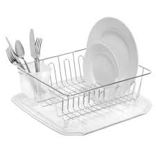 Joseph joseph surface stainless steel sink tidy. Salt Small Dish Drainer In Silver Bed Bath Beyond Dish Drainer Dish Rack Drying Sink Dish Drainer