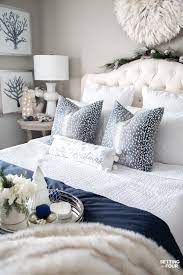 Maybe you would like to learn more about one of these? Elegant Blue And White Christmas Bedroom Decor Ideas Setting For Four