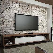 Rack Com 2 Gavetas Para Tv Ate 60 Polegadas Ures 100 Mdf 50 4 X 273 X 44 5 Design De Sala De Estar Prateleiras De Madeira Recuperada Iluminacao Sala De Estar