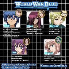 Aoi Sekai No Chuushin De Episode 1 English Dub Media Blasters Reveals English Dub Cast For World War Blue Anime News Anime News Network