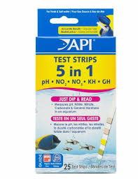 Api 5 In 1 Aquarium Test Strips 25 Strips Aquarium Solutions