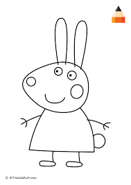 Coloring Page Peppa Pig Rebecca Rabbit Peppa Pig Coloring Pages Peppa Pig Colouring Peppa Pig Drawing