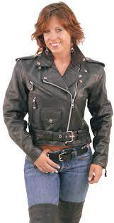 Ladies Cropped Leather Motorcycle Jacket #L200 - Jamin Leather®