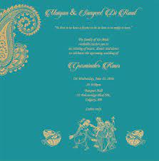Wedding Invitation Wording For Sangeet Ceremony Indian Wedding Invitation Cards Marriage Invitation Card Wedding Card Wordings