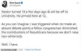 He is pictured with 'son' nestor galban, inset. Florida Republican Matt Gaetz Reveals He Has A Cuban Immigrant Son 19 Who He Has Raised Daily Mail Online