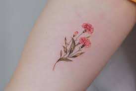 The pink colour makes the entire design to pop which is great. Carnation Tattoo In 2020 Carnation Tattoo Pink Flower Tattoos Small Tattoos