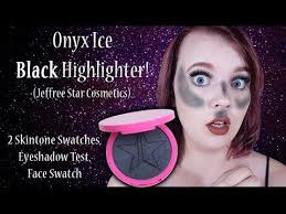 Onyx Ice Skin Frost Review Face Swatches Jeffree Star Black Highlighter Kokabuta Com Skin Frost Jeffree Star Swatches Jeffree Star Cosmetics