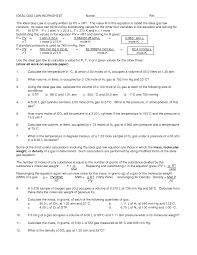 Practice ideal gas law worksheet: Ideal Gas Worksheet Printable Worksheets And Activities For Teachers Parents Tutors And Homeschool Families
