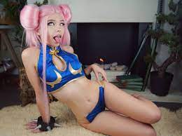 Chun-Li (Чунь Ли) :: Chun Li :: ero cosplay :: belle delphine :: Street  Fighter :: Игровой косплей :: Cosplay Erotica :: Belle Delphine :: Street  Fighter (Уличный Боец) :: ahegao ::
