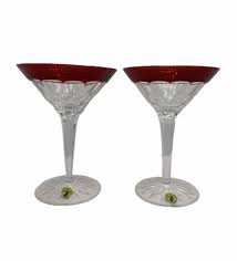 A simple staple that gets the job done with ease. Sold Price Two Waterford Crystal Simply Red Ruby Cut To Clear Martini Glasses Invalid Date Pdt