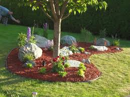 Easy Diy Landscaping Build A Rock Garden Diy Landscaping Landscaping Around Trees Backyard Landscaping