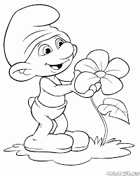 In desenhos animados you will find os smurfs coloring pages, as well as others. Coloring Page Clumsy Smurf